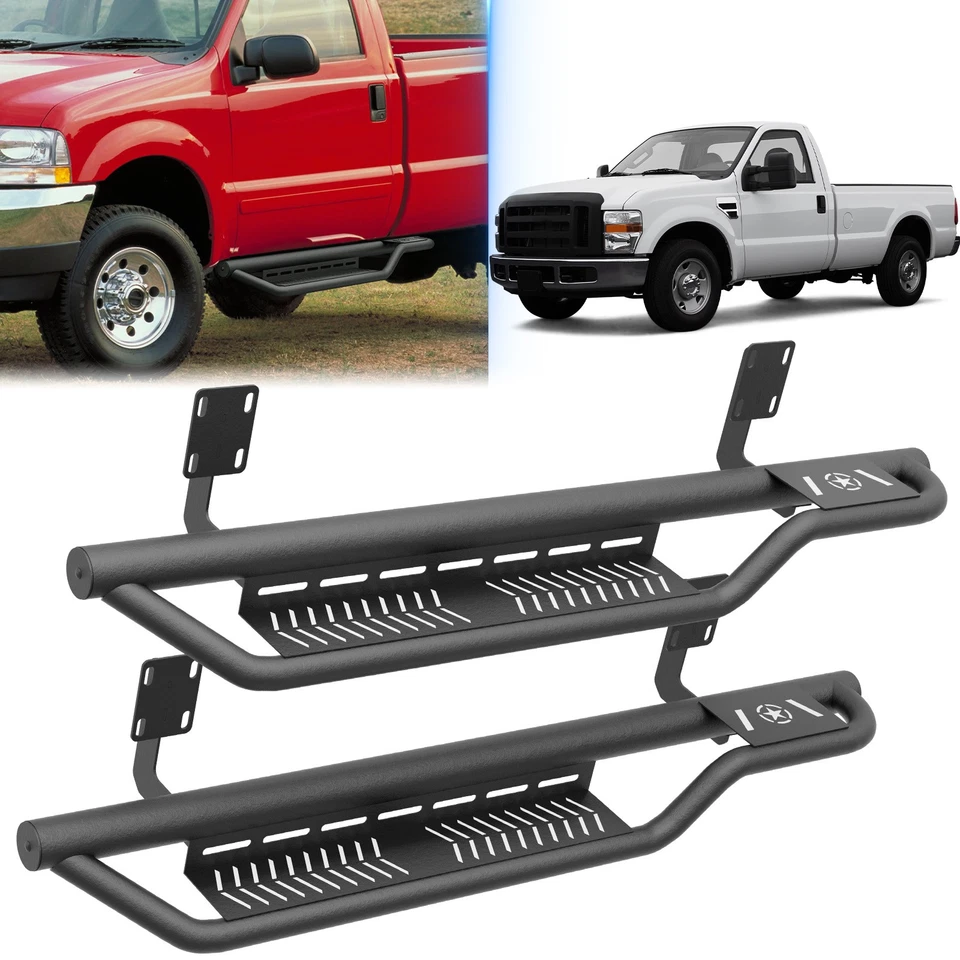 Side Step Running Boards For 1999-2016 Ford F250 F350 F450 F550 Regular Cab - Image 1 of 4