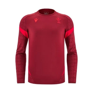 RUGBY WALES – TRAINING SHIRT DRED POLY ML - MACRON - Season 2025/26 - Picture 1 of 4