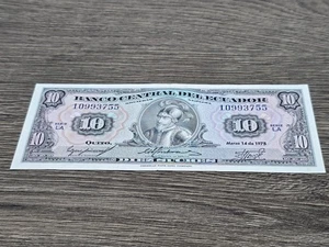 ECUADOR 10 SUCRES | 1975 | UNCIRCULATED CONDITION | 3755 - Picture 1 of 2