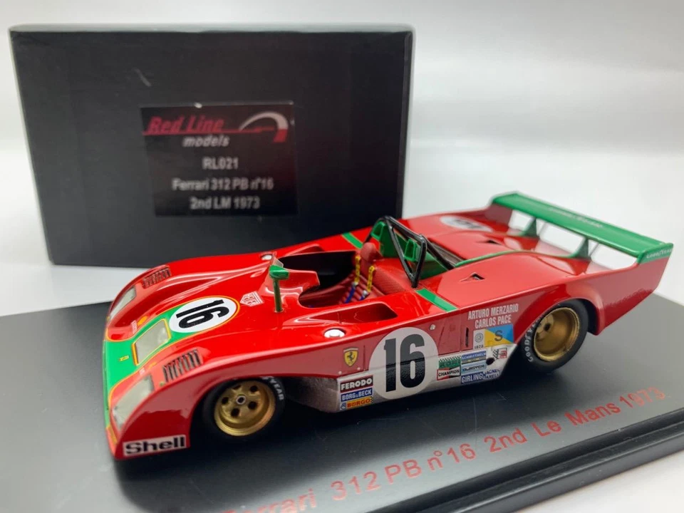 Modelli Red Line Ferrari 312 Pb No 16 2Nd Le Mans 1973 Rl021 1/43 - Immagine 1 di 1