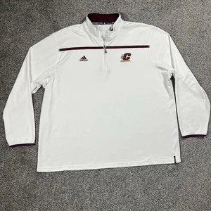 Adidas Central Michigan Chippewas Shirt Herren 3XL weiß 1/4 Zip Fußball - Bild 1 von 9