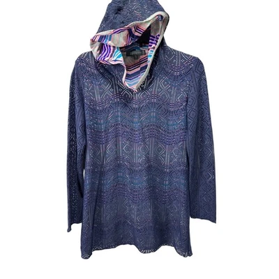 Title Nine Hoodie Swimsuit Cover Up Hoodie S Beach Vacation - Image 1 of 4
