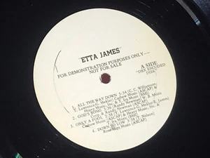 ETTA JAMES DBX PROMO RARE ALBUM RECORD LP VINYL DBX ENCODED DISK DEMONSTRATION - Picture 1 of 7