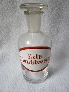 Apothekerflasche mit Schliff-Stopfen Extr. Adonid. vernal. Separanda emailliert - Picture 1 of 6