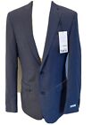 Bar Iii Men Slim Fit Stretch Notched Two-Buttons Blazer Blue / Gray 40L $425 New