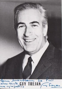 Guy TRÉJAN (1921-2001) acteur - Carte postale dédicacée Photo Jean-Pierre GRISEL - Picture 1 of 2