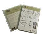 Stampin Up! Just Sayin' Stamp Set of 8 Rubber Word Bubbles Framelits Dies NEW