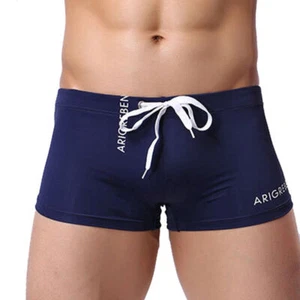 Summer Swimwear Men Boxer Brief Beach Swim Trunks Swimming Swimsuit Shorts Pants - Picture 1 of 13