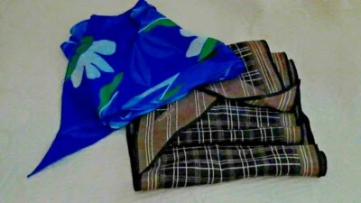 Lot of 2 100% Silk Sash Scarves Liz Claiborne,Evan Pecone With Tags Long Ties Foto 1 de 4