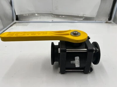 Banjo Manual 2-Way Ball Valve NPT Polypro VL1001 150 PSI Max 70°F Heavy Duty - Image 1 of 4