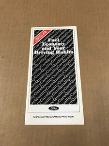 Consejos de cuidado de calidad Ford 1985 vintage #8: economía de combustible y tus hábitos de conducción - Imagen 1 de 4