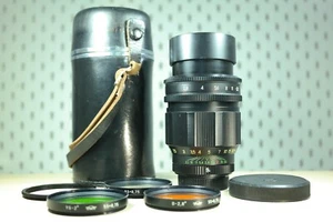 Near Mint TAIR - 11A 135/2.8 (KMZ), M42 mount  + caps + case + filters #855157 - Picture 1 of 18