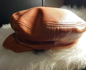 Vintage Leather Hat Size XL - Picture 1 of 5