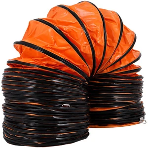 PVC Flexible Duct Hosing 16ft L Φ12 inch Duct Hose COMPLETE SPECIFICATIONS - Picture 1 of 11