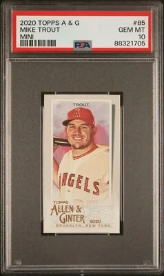 Mike Trout - 2020 Allen & Ginter Mini  #85  PSA 10 - Image 1 of 2