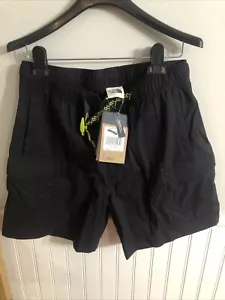 The North Face Men’s Black Shorts Belted Nylon Cargo Elastic Waist Pockets Sz S - Picture 1 of 5