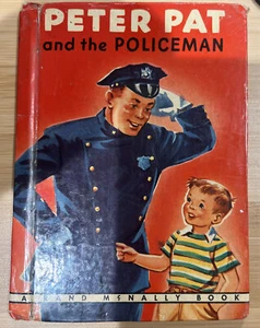 Vintage Children's Rand McNally Elf Book - Peter Pat And The Policeman 8042 S6 - Imagen 1 de 1