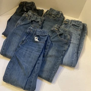 Lot Of Six Pairs of Size Eight 8 Boys Denim Jeans - Children’s Place, Cat & Jack - Picture 1 of 14