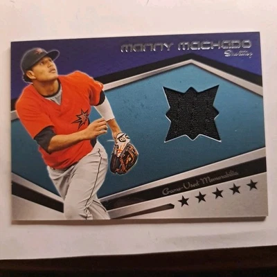 2012 Topps Pro Debut RC ROOKIE Materials Manny Machado #MLM-GI Jersey SP RELIC - Image 1 of 2