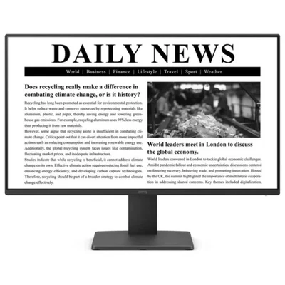 BenQ GW2491 24" IPS Full HD 100Hz 5ms HDMI DP Eye-Care Technology Black Monitor - Image 1 of 4