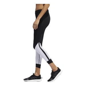 adidas Running Leggings Women's - Own The Run 7/8 Tights Womens Polka-Dot UKXS - Picture 1 of 22