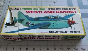 Vintage Hasegawa Frog 1/72 Westland Gannet British Naval Flugzeug Modellbausatz #TYS - Bild 1 von 22