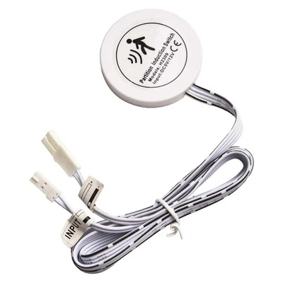 White Touch Control Sensor Switch for Wooden Panels & Mirrors Easy Install - Image 1 of 4