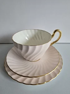 Art Deco,Vintage Foley China Tea Set Trio Teacup Saucer & Plate Pink 3223 - Picture 1 of 8