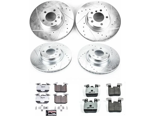 Kit de pastillas de freno y rotor delanteras y traseras para BMW 320i 2017 RJ712XB 2016-2018 Foto 1 de 1