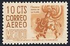Mexico C209a orange,MNH.Michel 1022b. Air Post 1953.Oaxaca,dance.