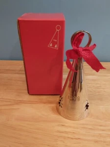 Campana cono grabada vintage 1998 International Silver Company Silverplayed 5"  - Imagen 1 de 4