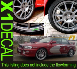 Wheel Rim Racing Decal sticker to fit Speedline Corse Rally wheel X1 Colour - Picture 1 of 1