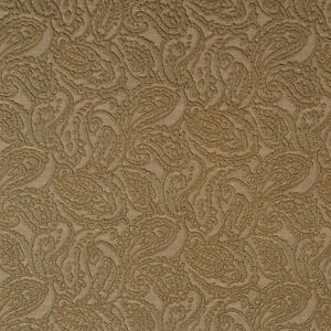 Paisley Durable Jacquard Upholstery Grade Fabric By The Yard E578 Brown