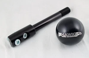 Camaro/Firebird Billet Black Hawks Shift Knob w/ Black Short Shifter Stick - Picture 1 of 3