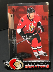 2010-11 Upper Deck Black Diamond Ruby Red 🟥 Parallel #9 Daniel Alfredsson /100