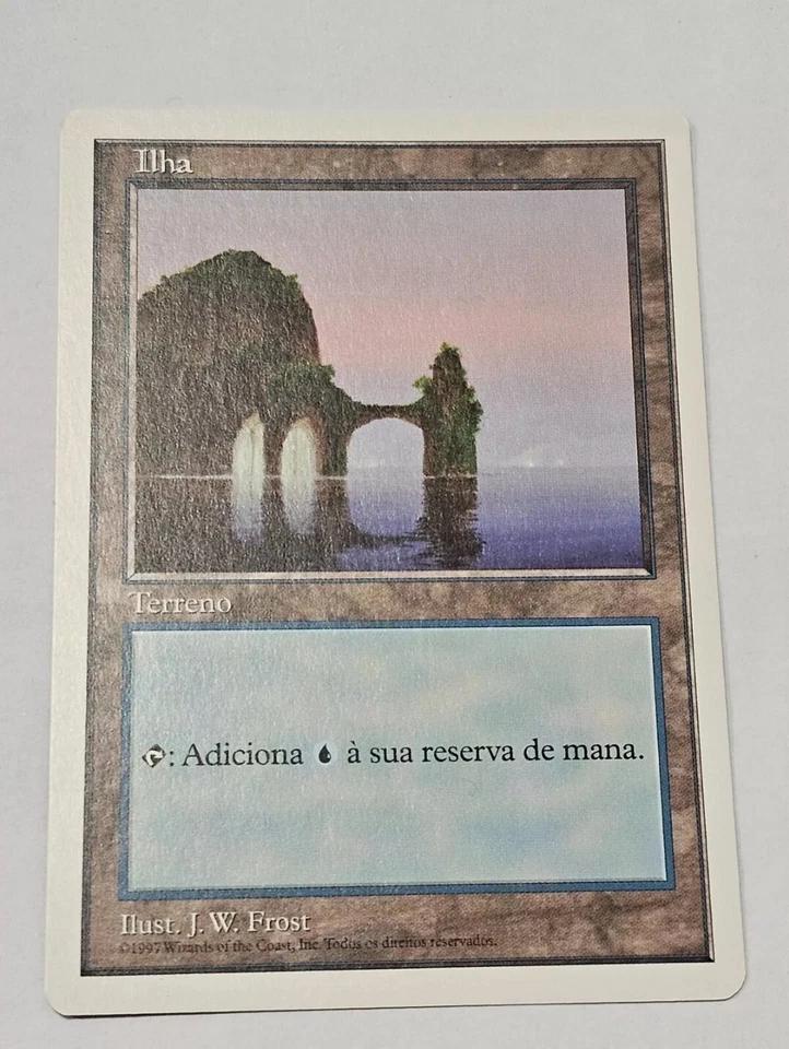 Island (V.1)●Fifth Edition●MTG●1997●PORTUGUESE●BASIC LAND●NEAR MINT●18014 - Image 1 of 1