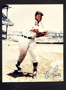 Vic Power Signed Autographed 8 x 10 Photo Cleveland Indians FREE SHIPPING - Picture 1 of 1