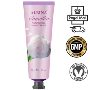 ALBINA Camellia Hand Cream Cracked Dry Skin Anti Aging Moisturiser 30g - Picture 1 of 5