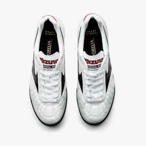 Mizuno Morelia Sala Japan TF Shoes Men's Soft K-Leather Cleats White Q1GB210009