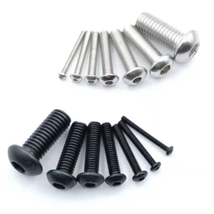 10 piezas M2 M3 M4 M5 M6 M8 304 negro acero al carbono cabeza hexagonal Allen perno de tornillo - Imagen 1 de 1