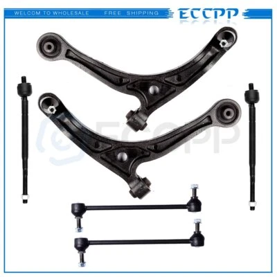 For 1999-2001 Honda Odyssey 6PCS Front Lower Control Arms Sway Bars Tie Rods - Image 1 of 4