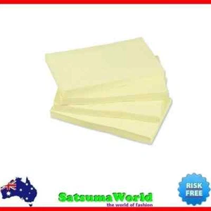 Yellow Sticky Notes 4pcs 3x2" Office Home Stationery Bulk 76x51mm - Picture 1 of 1