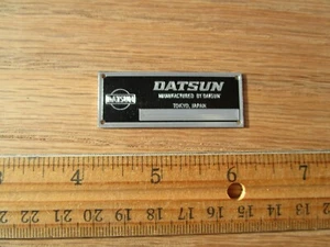 Datsun Metal Display Plaque Models Diecast 1/24 1/18 Kyosho 280Z ZX Fairlady 510 - Bild 1 von 1