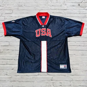 Vintage Team USA Basketball Shooting Jersey Size XL Authentic Champion - Picture 1 of 12