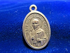 Medalla de San Pablo de la Cruz San Gabriel Fundadores Pasionistas Tono Plateado - Imagen 1 de 2