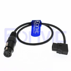 D-Tap to 4-Pin Female XLR Power Cable for Sony Canon Panasonic AJA CION Camera - Picture 1 of 4