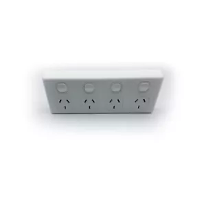 4 Gang GPO Quad Power Point Outlet 5x Bulk 3 Pin Socket Outlet with Switches - Picture 1 of 7