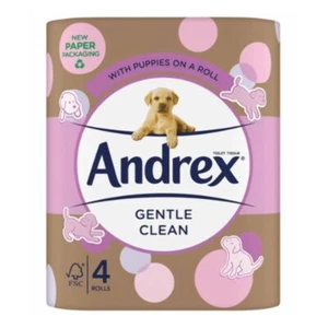 Andrex Gentle Clean Rotolo WC Confezione da 4 - Foto 1 di 1