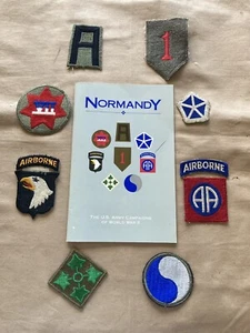 Juego de parches orden de batalla DÍA D con folleto campaña 50 aniversario Normandía - Imagen 1 de 11