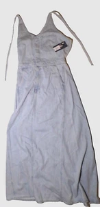 Women's Universal Thread Halter Neck Denim Maxi Dress - 4 - Picture 1 of 5